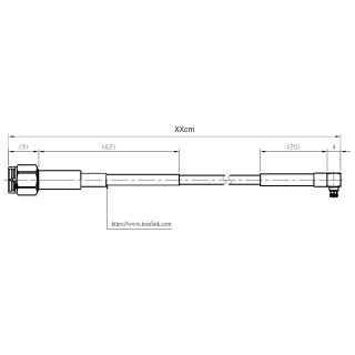 HS-SMPMF(RA) To SMAM With SUF405 Cable XXcm (18G)_Web3